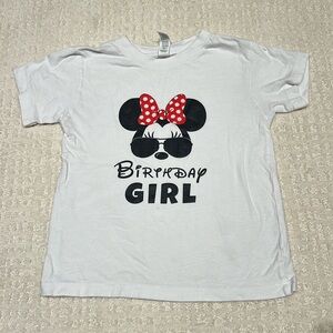 4T Disney Minnie Mouse birthday girl tshirt